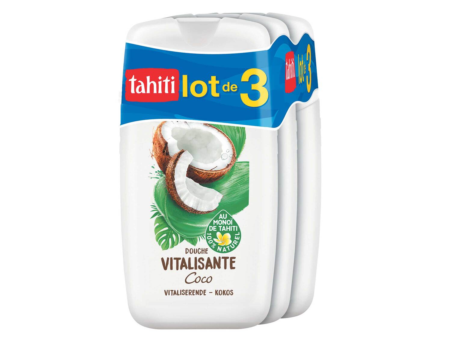 Tahiti gel douche au monoï , le prix 2.99 €
- Lot de 3
- Senteurs au ...