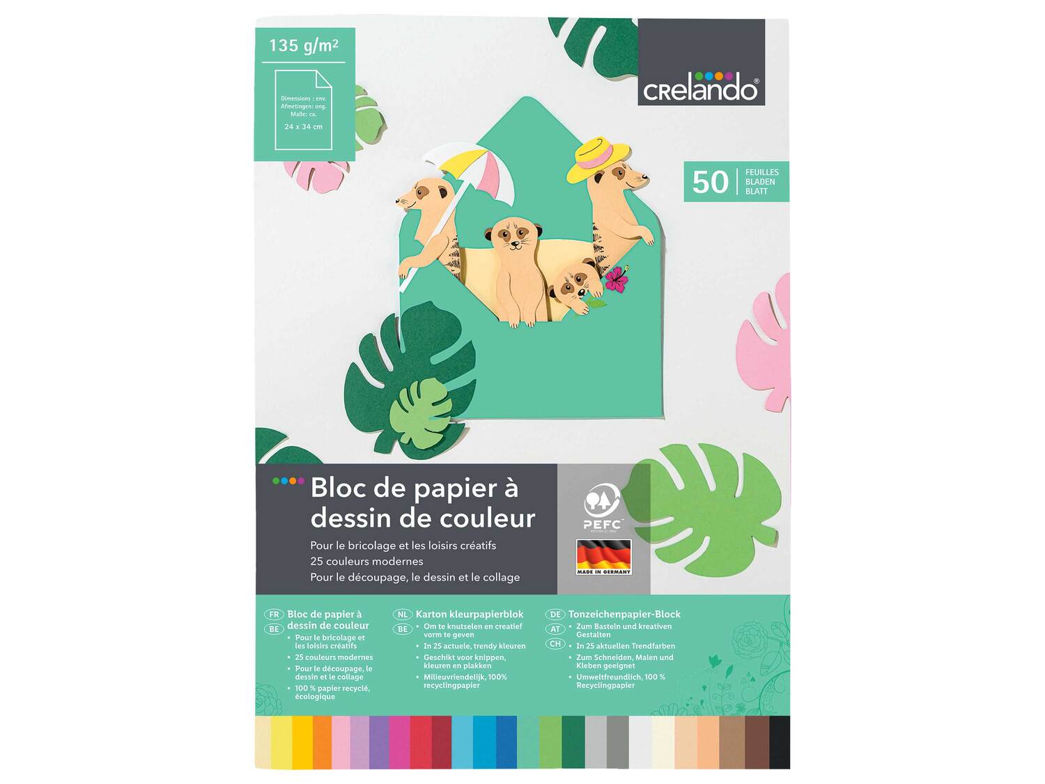Bloc de carton ou papier à dessin de couleur , le prix 1.99 €
- Env. ...