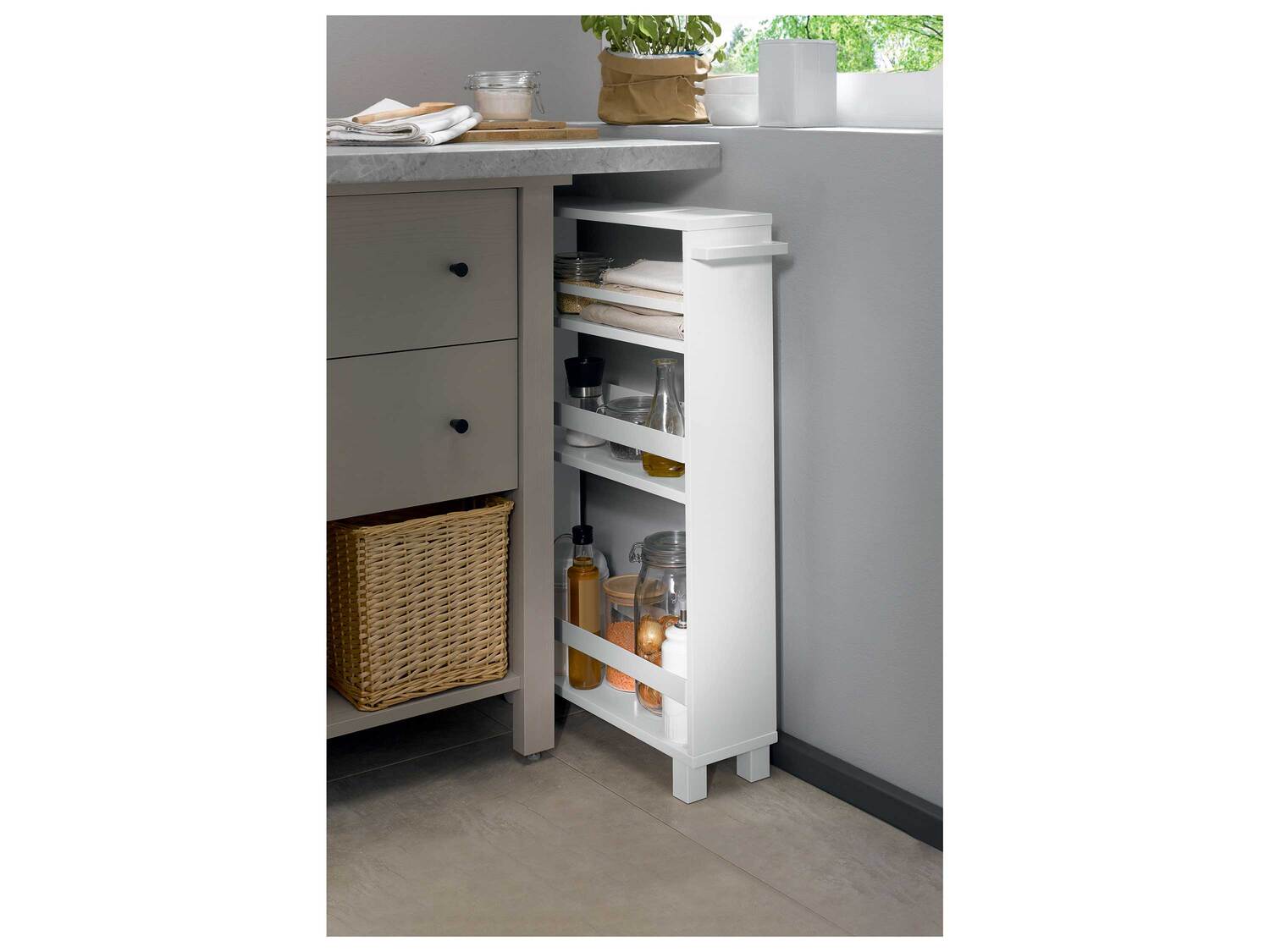 Desserte de cuisine à roulettes , le prix 31.99 €
- Env. 50 x 79 x 15 cm (l ...
