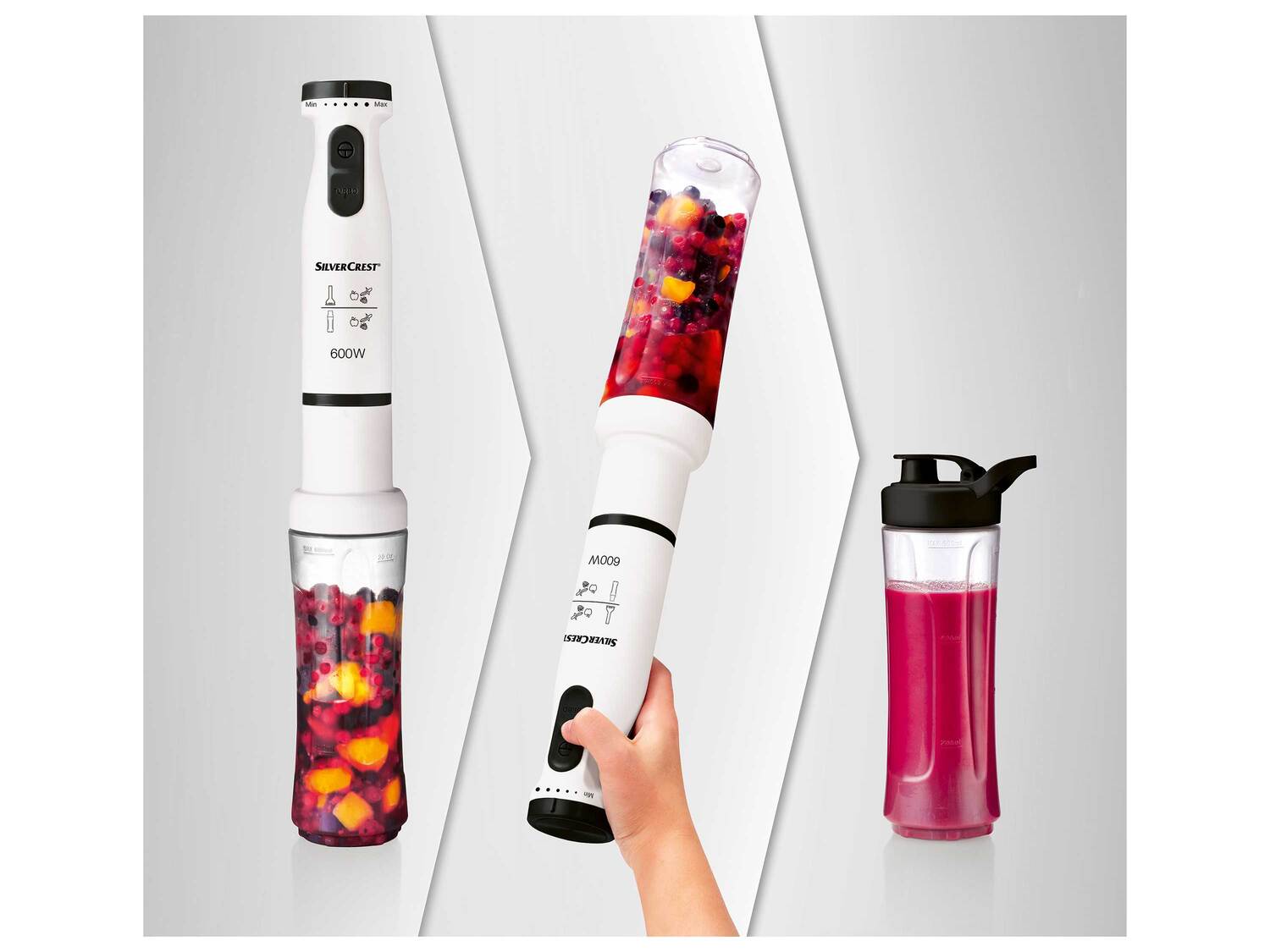 Mixeur plongeant avec appareil à smoothies , le prix 19.99 €
- 600 W
- Env. ...