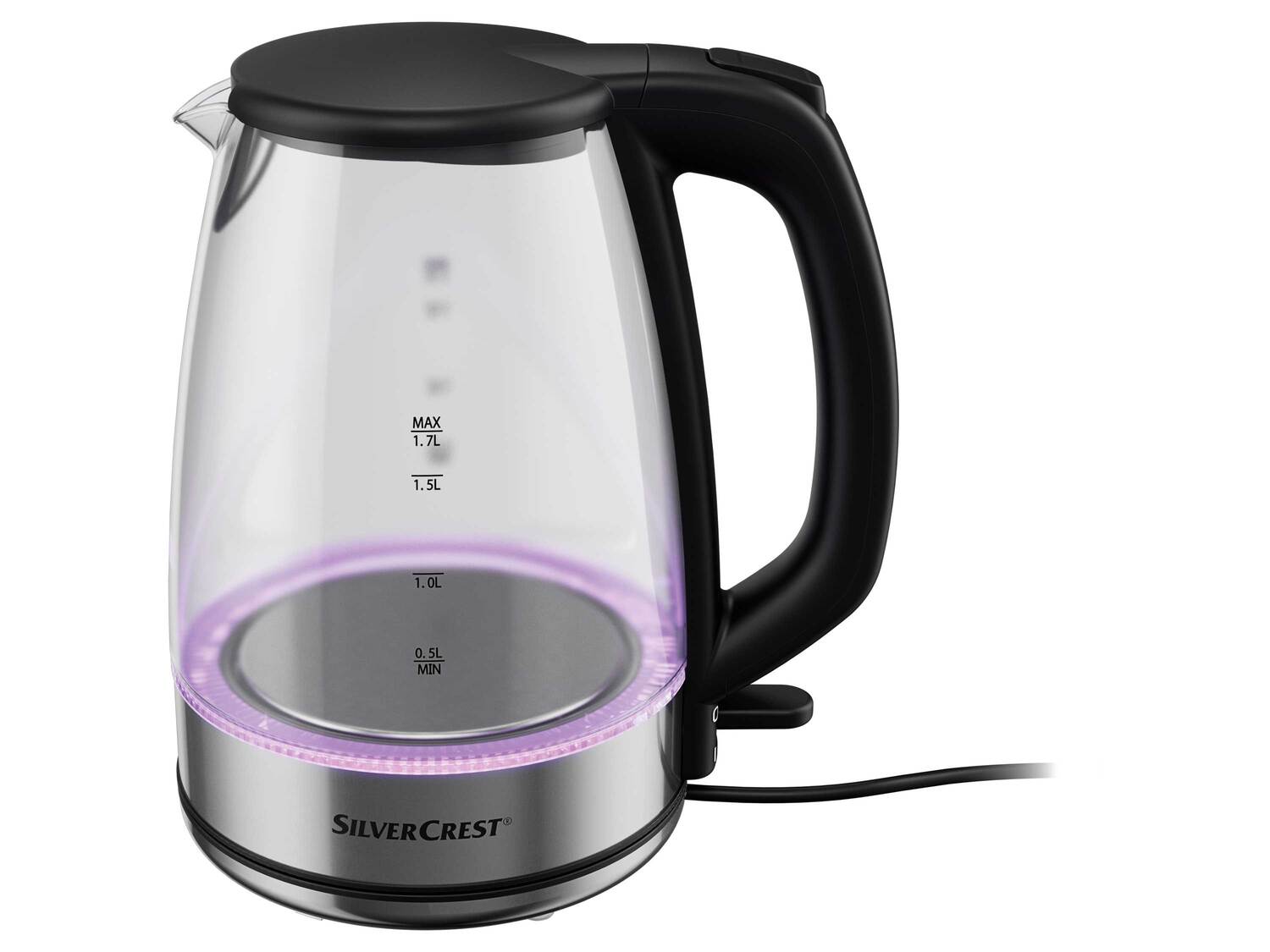 Bouilloire en verre , le prix 24.99 € 
- 2 520 - 3 000 W
- Max. 1,7 L
- Variation ...