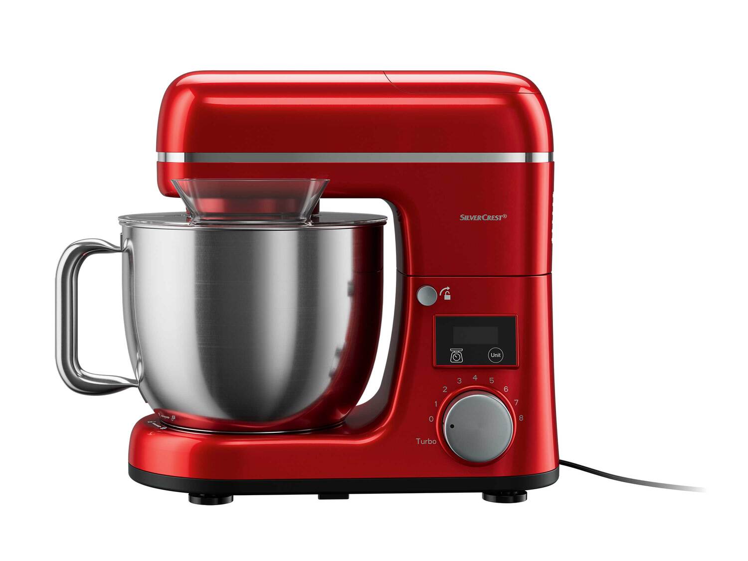 Robot multifonction rouge ou argenté , le prix 129.00 € 
- Inédit chez Lidl
- ...