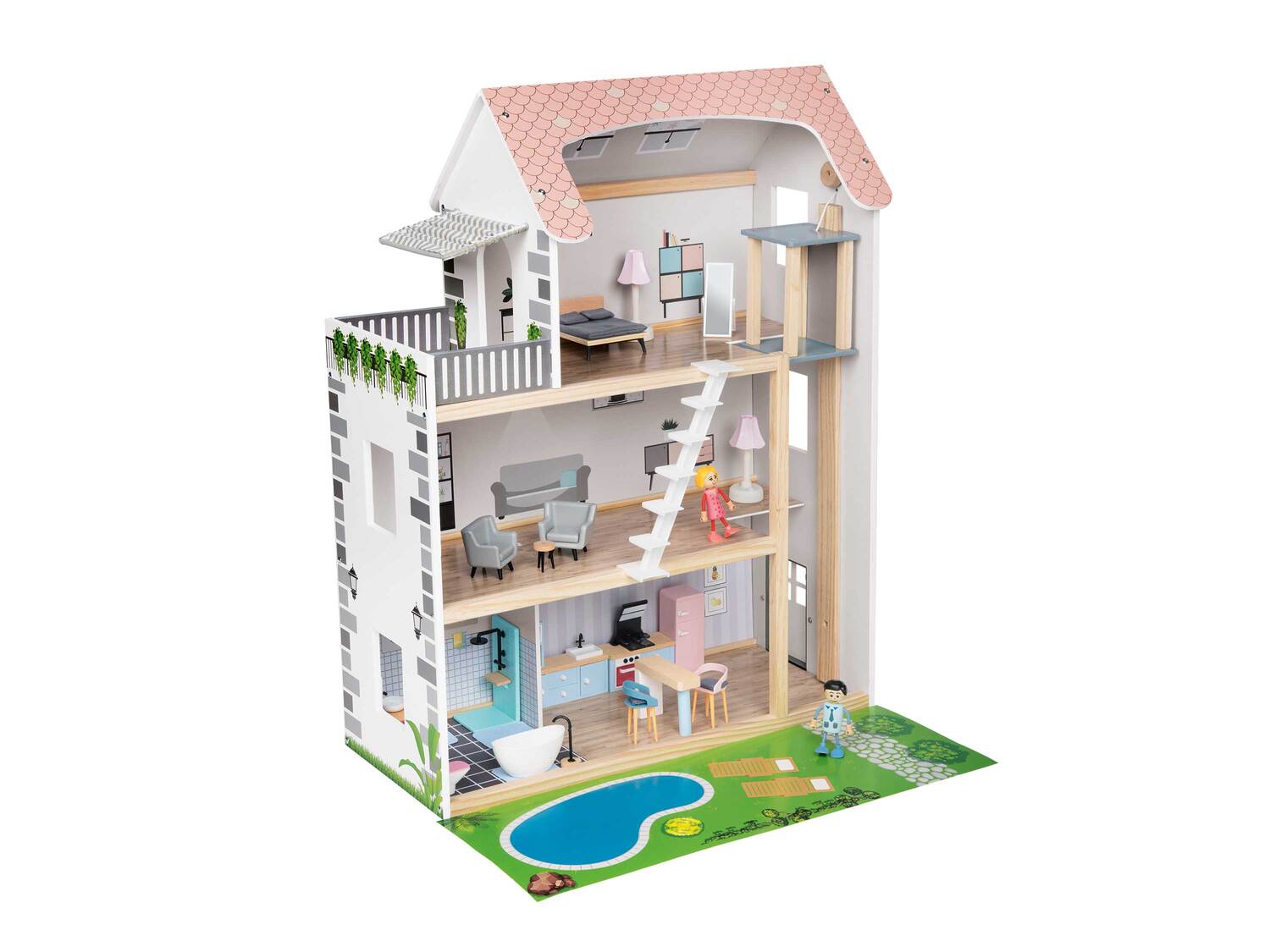 Maison de poupées en bois , le prix 49.99 €
- Env. 64 x 80 x 31 cm (l ...