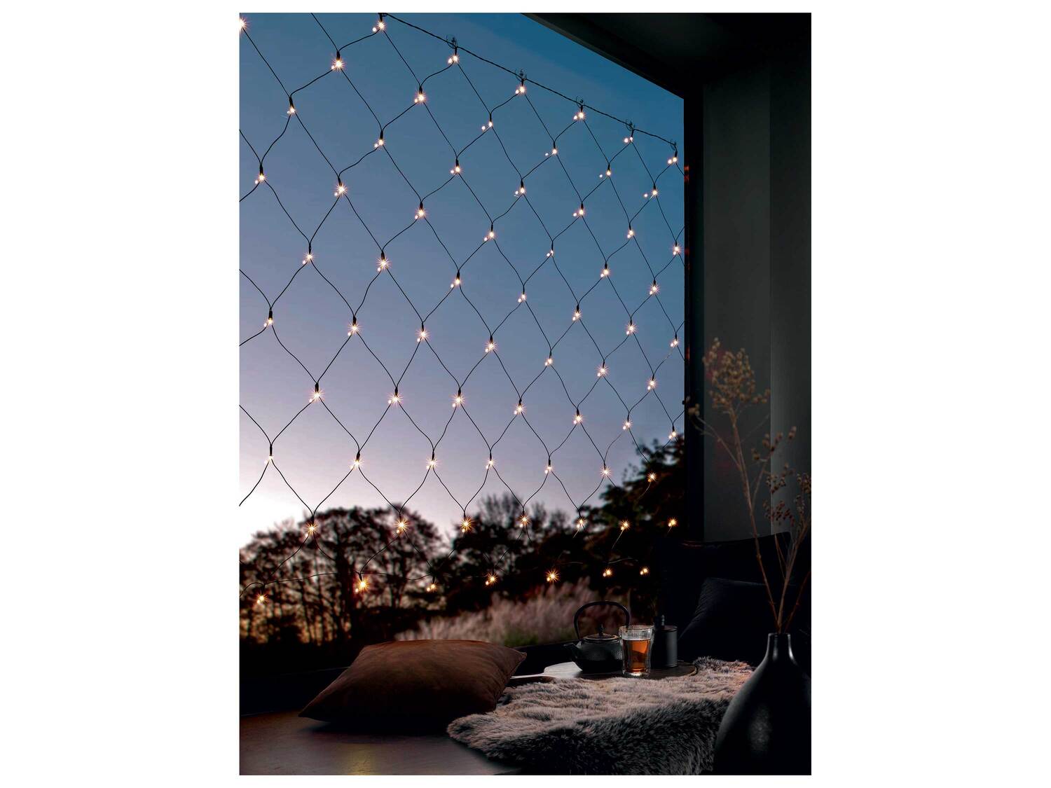 Rideau ou filet lumineux LED , le prix 9.99 €
- Au choix :
- Rideau lumineux ...