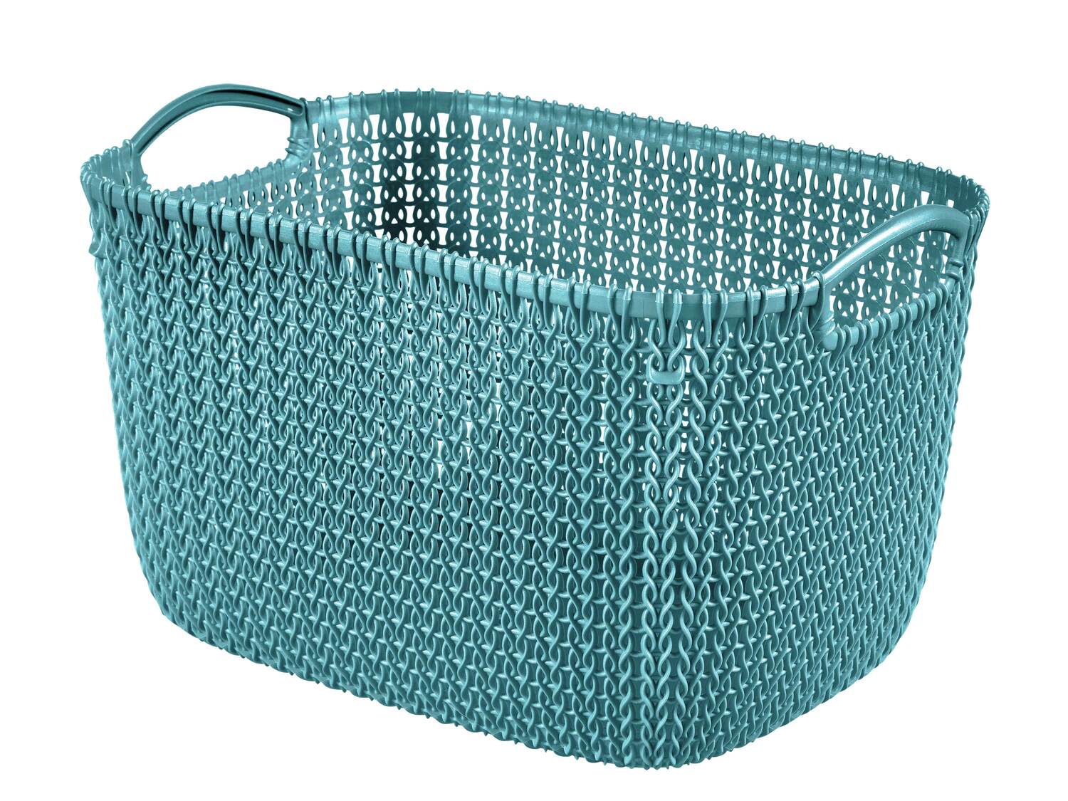 Paniers tressé , le prix 4.99 €
- Env. 19 L
- En maille avec poignées
- ...