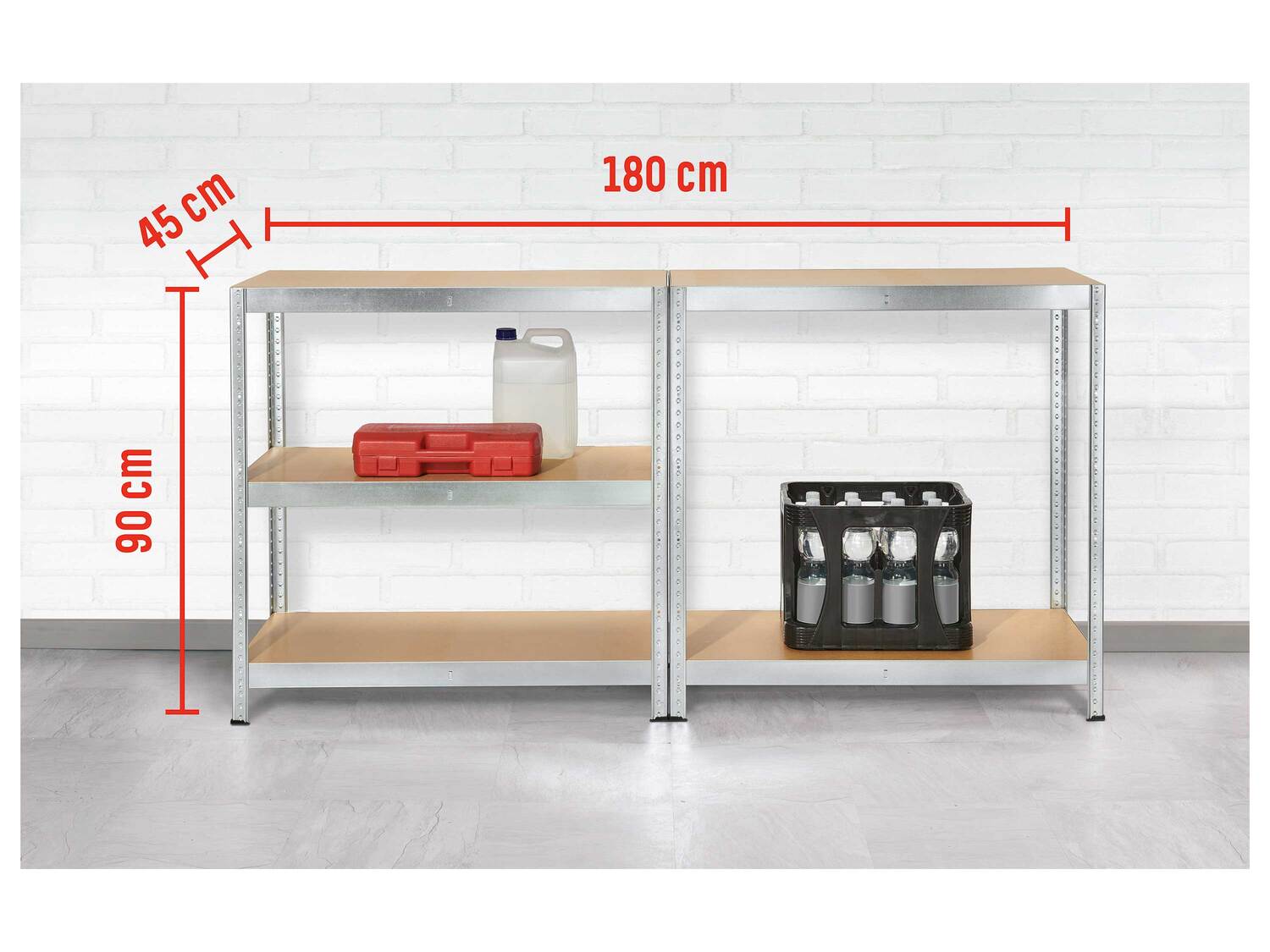 Étagère pour charges lourdes , le prix 39.99 €
- Env. 90 x 180 x 45 ...