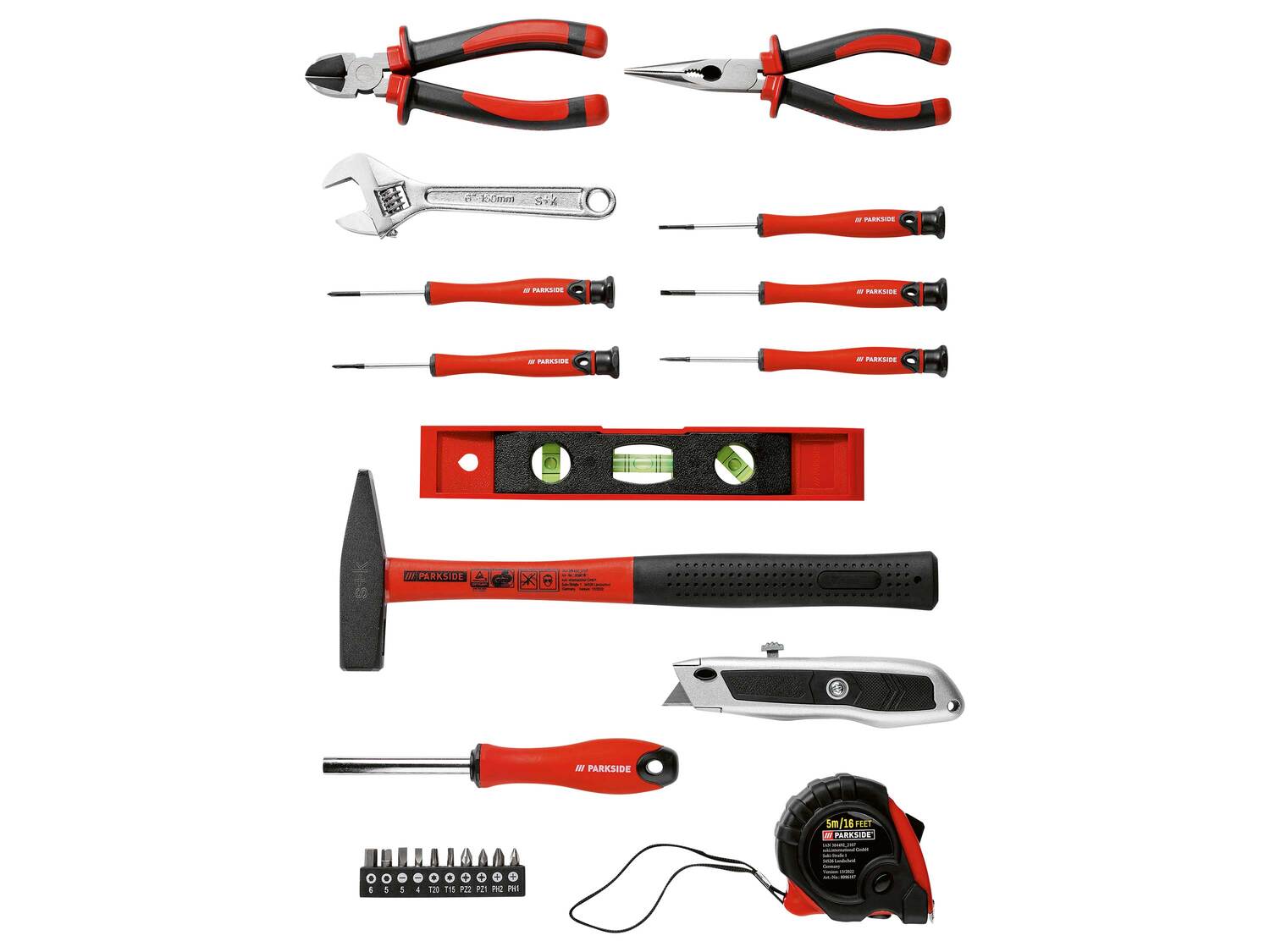 Set doutils , le prix 24.99 €
- Set de 23
- Sac de rangement contenant ...