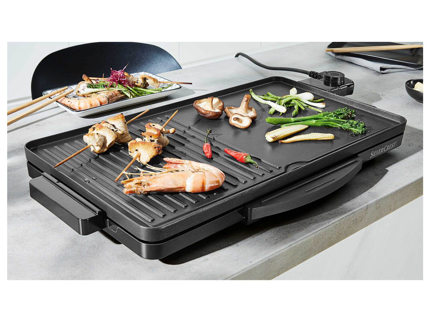 Plancha teppanyaki , le prix 34.99 €
- 2 000 W
- Surface de gril : env. ...