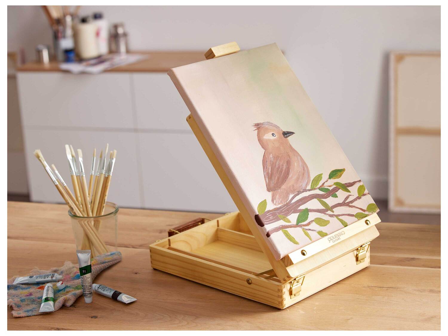 Mallette avec chevalet de table , le prix 17.99 €
- Env. 27 x 9,8 x 36 ...