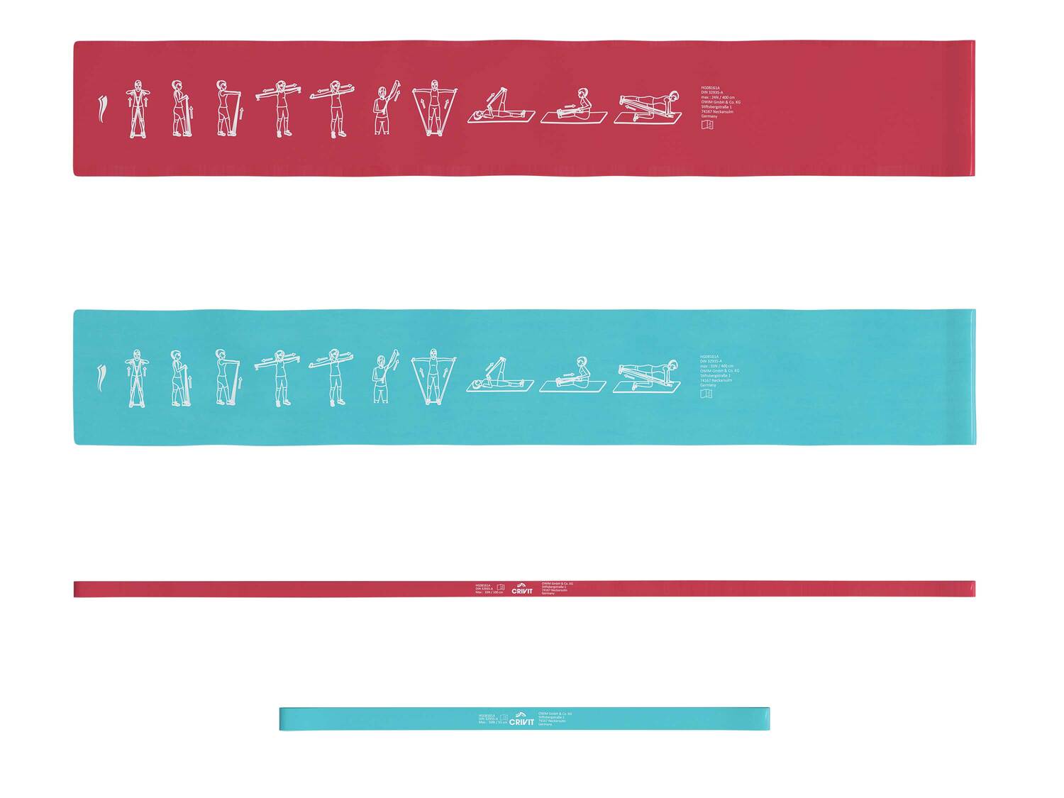 Bandes élastiques de fitness , le prix 5.99 €
- Set de 4
- 2 bandes élastiques ...