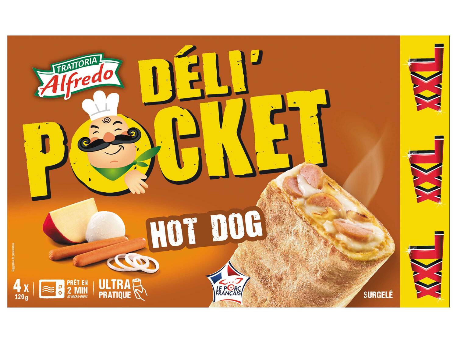 4 DéliPocket , le prix 2.89 €
- Au choix : burger ou hot dog
Caractéristiques
- ...