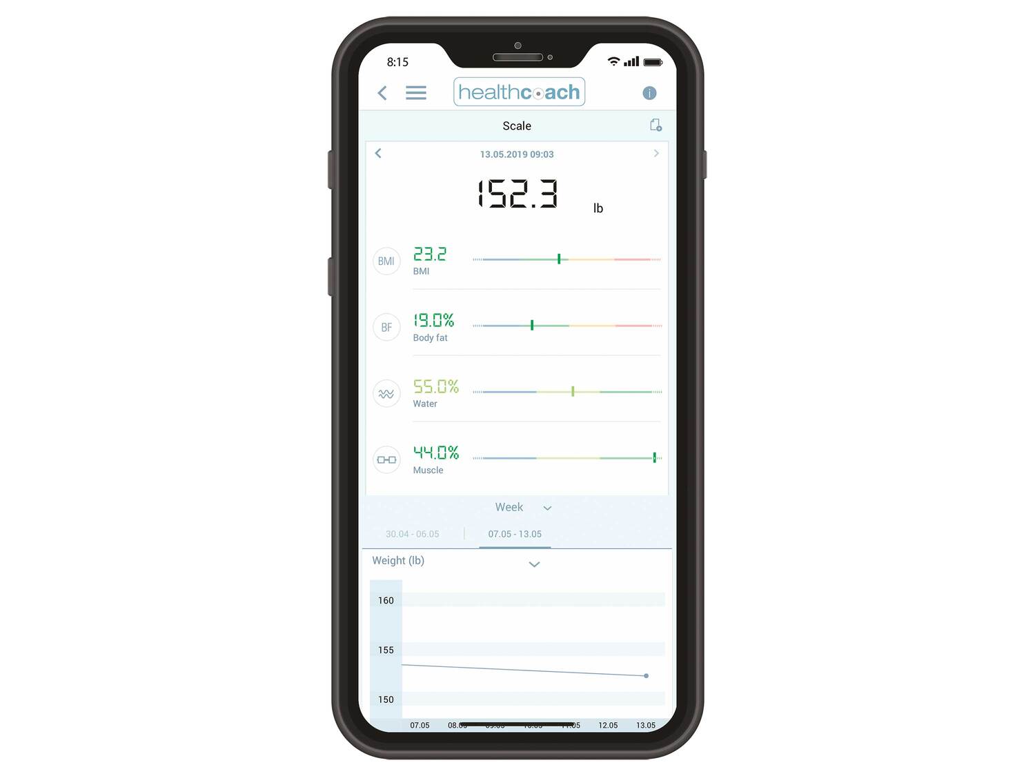 Pèse-personne Bluetooth® , le prix 21.99 €
- Écran LCD à ...
