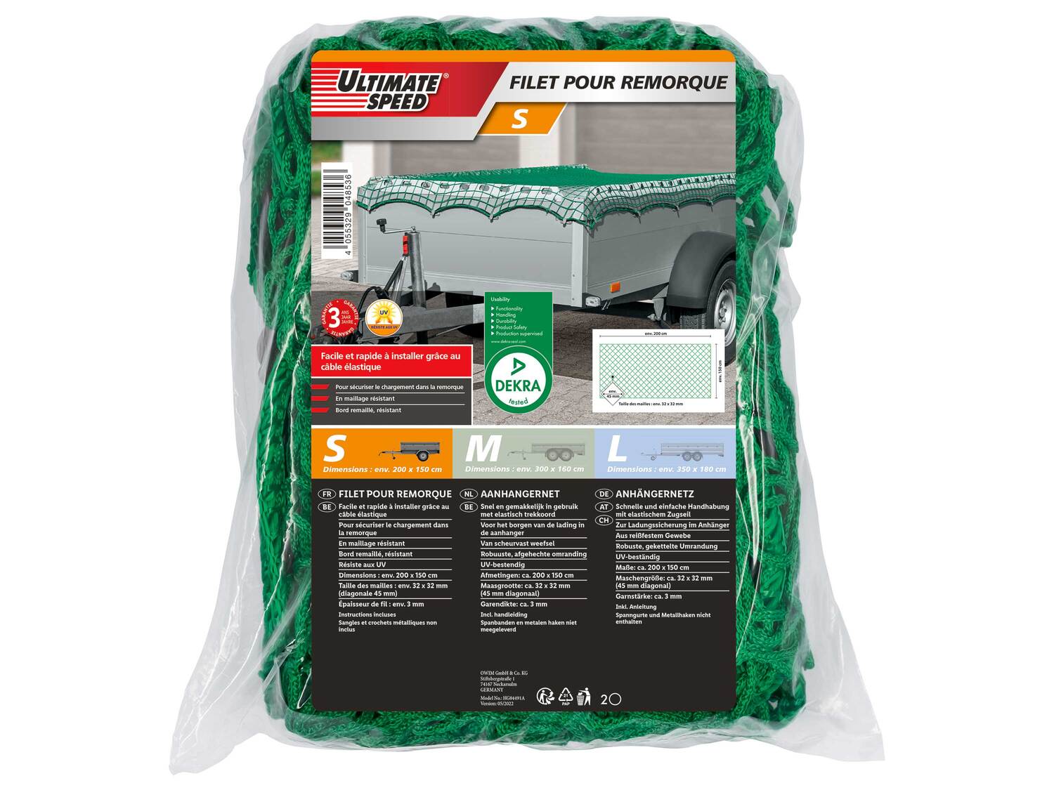 Filet pour remorque , le prix 11.99 €
- 3 tailles disponibles :
- env. 200 ...