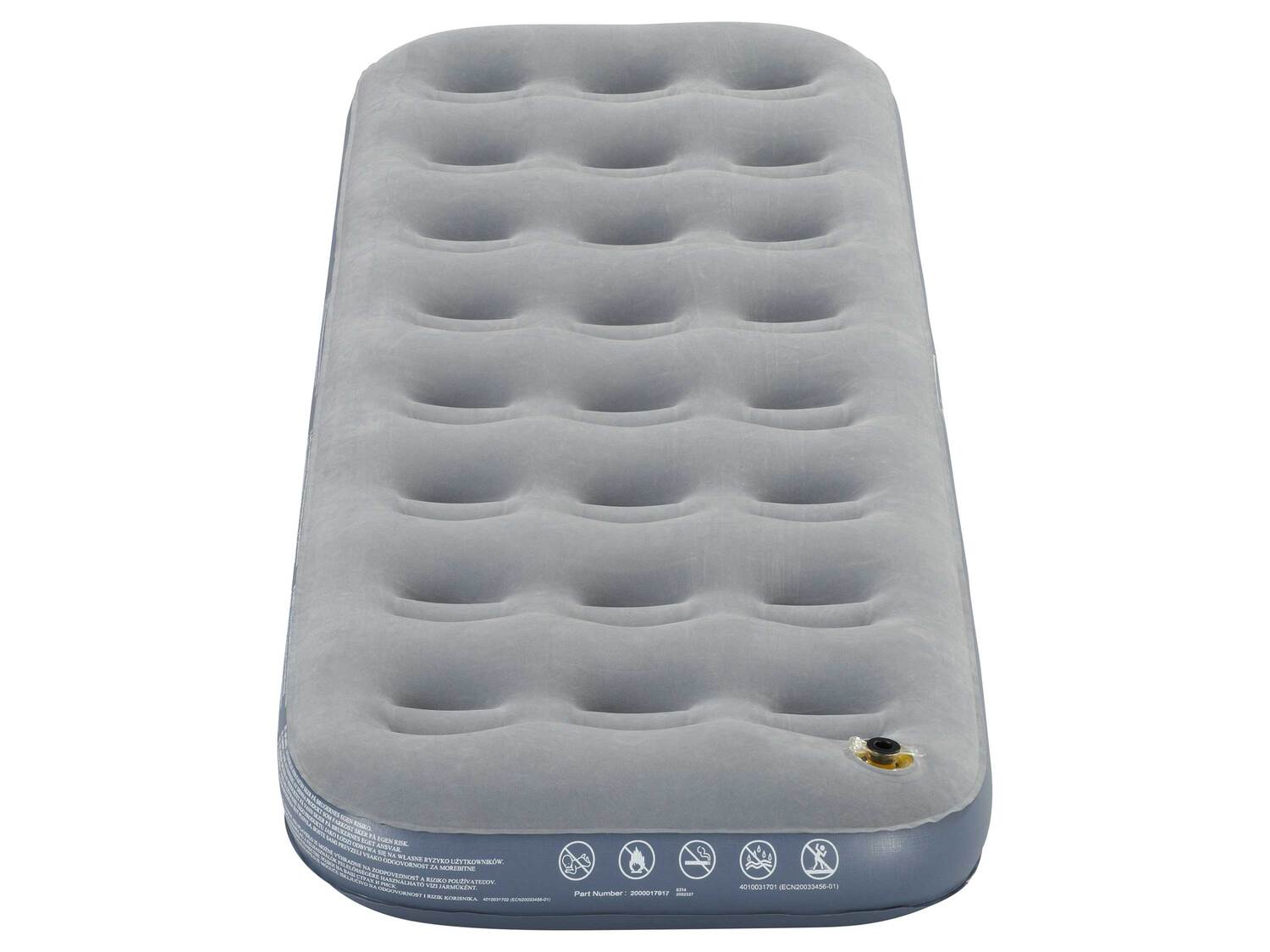 Matelas gonflable 1 place , le prix 17.99 €
- Env. 189 x 60 x 15 cm
- 148 kg ...