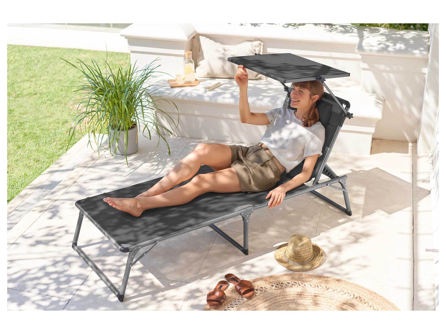 Bain de soleil en aluminium , le prix 69.99 €
- Env. 193 x 67 x 32 cm ...
