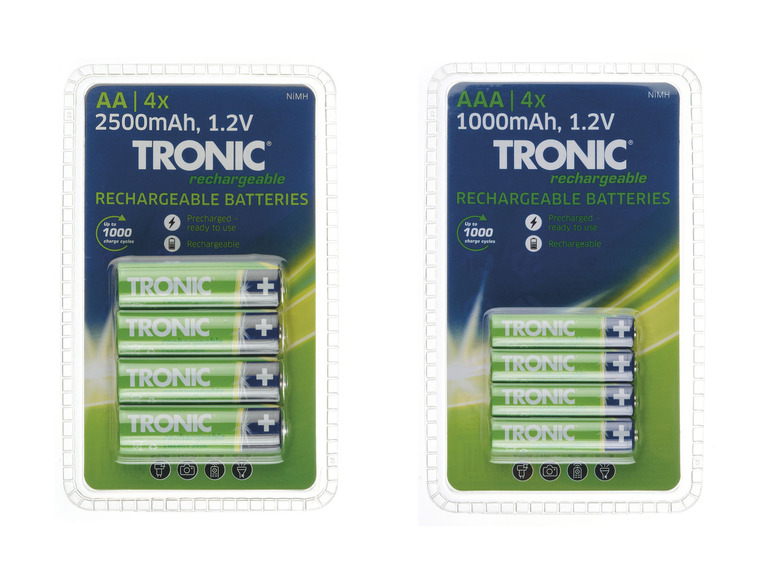 TRONIC® Piles rechargeables, AA/AAA, Tronic , prezzo 4.99 EUR