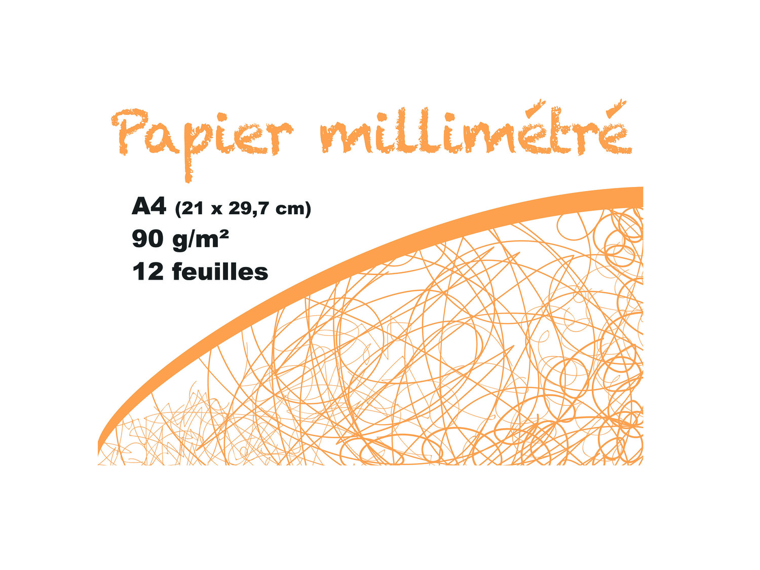 Pochette 12 feuilles papier dessin blanc, calque ou millimétré , le prix 0.79 ...