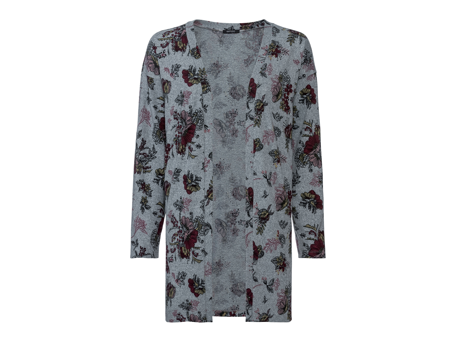 Cardigan long , le prix 11.99 € 
- Ex. 55 % polyester, 42 % viscose (LENZING™ ...