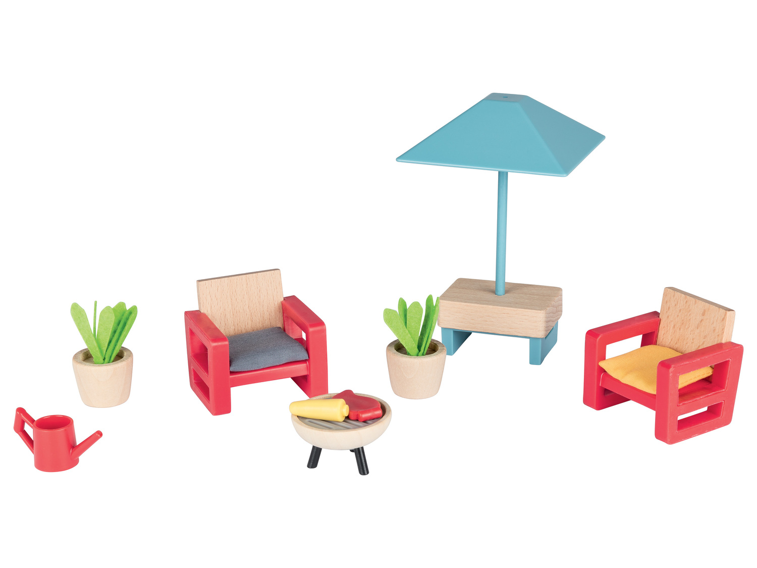 Meubles miniatures ou poupées flexibles , le prix 7.99 €
- Au choix : jardin ...