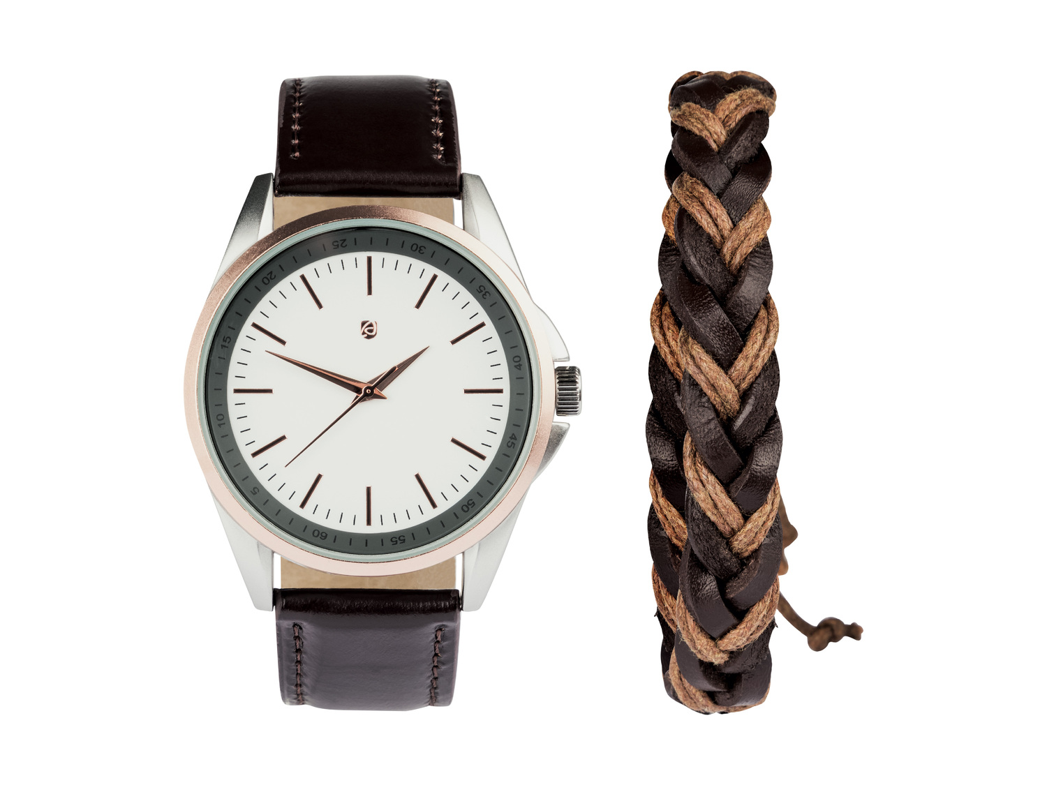 Parure montre et bracelet homme , le prix 9.99 €
- Set de 2 : montre avec bracelet ...