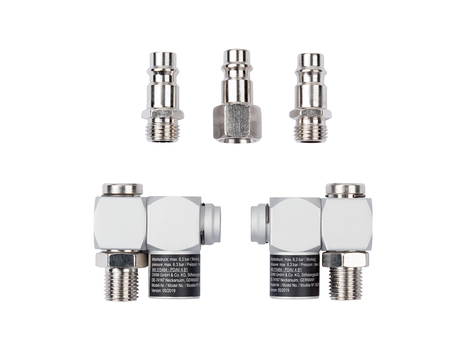 Accessoires pneumatiques Parkside, le prix 6.99 €
- 6,3 bar max.
- Au choix ...