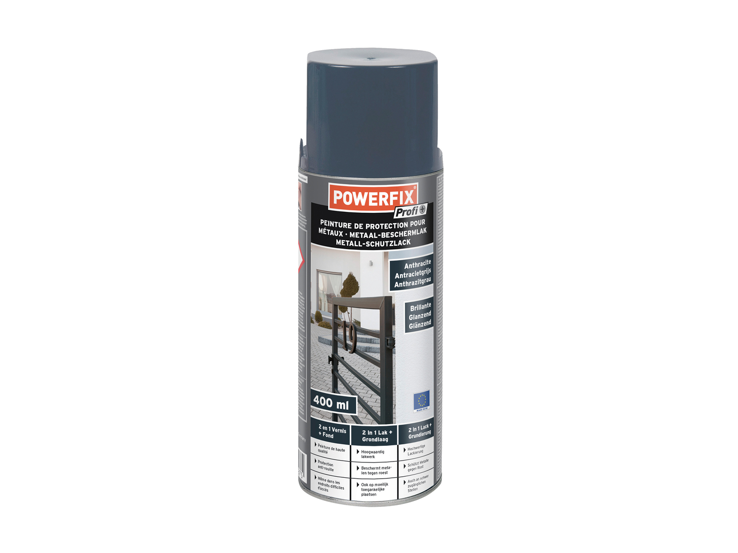 Peinture de protection pour métaux , le prix 2.99 €
- Env. 400 ml
- 2 en 1 ...