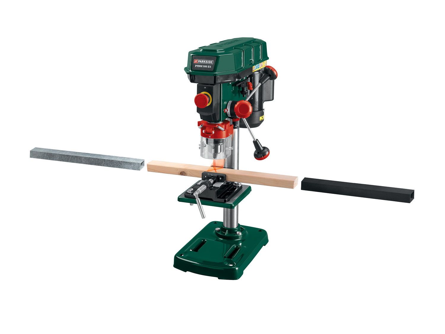 Perceuse d’établi Parkside PTBM500E5, le prix 59.99 €
- Pour des perçages ...