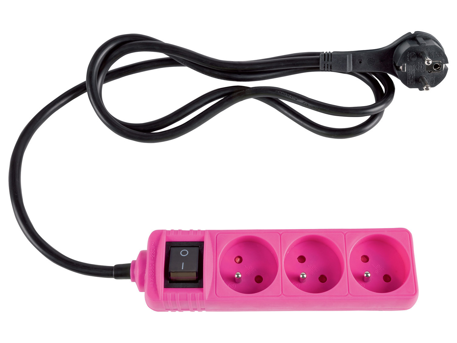 Bloc multiprise 3 prises , le prix 3.99 €
- Fiche plate : se glisse facilement ...
