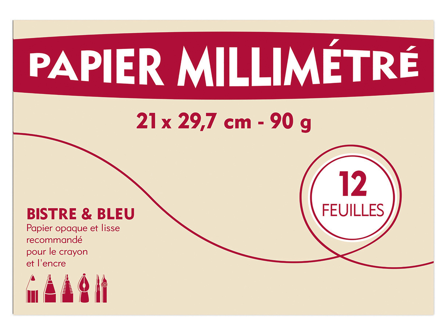 Papier à dessin, papier calque ou papier millimétré , le prix 0.99 €