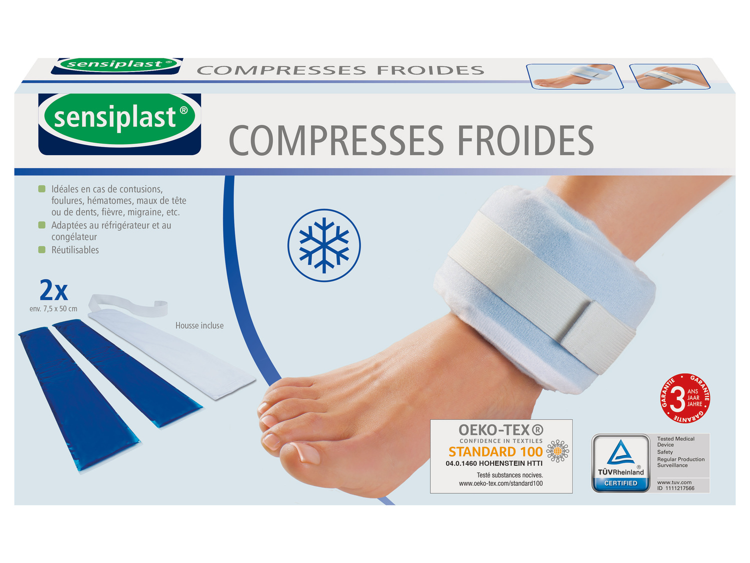 Compresses chaudes/froides , le prix 2.99 €
- Housse incluse
Au choix :
- ...