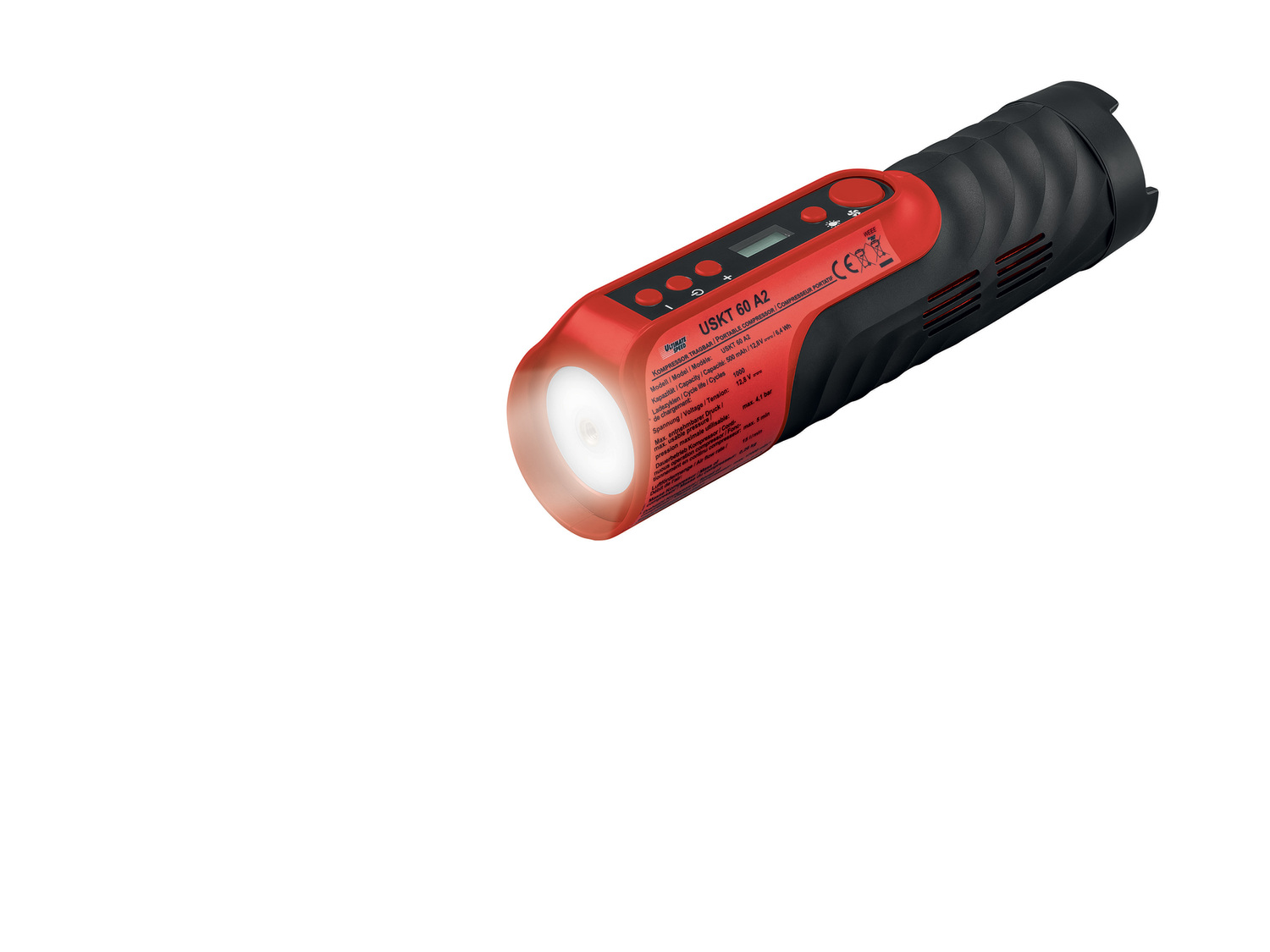 Compresseur portatif , le prix 29.99 €
- Mini-compresseur sans fil puissant ...