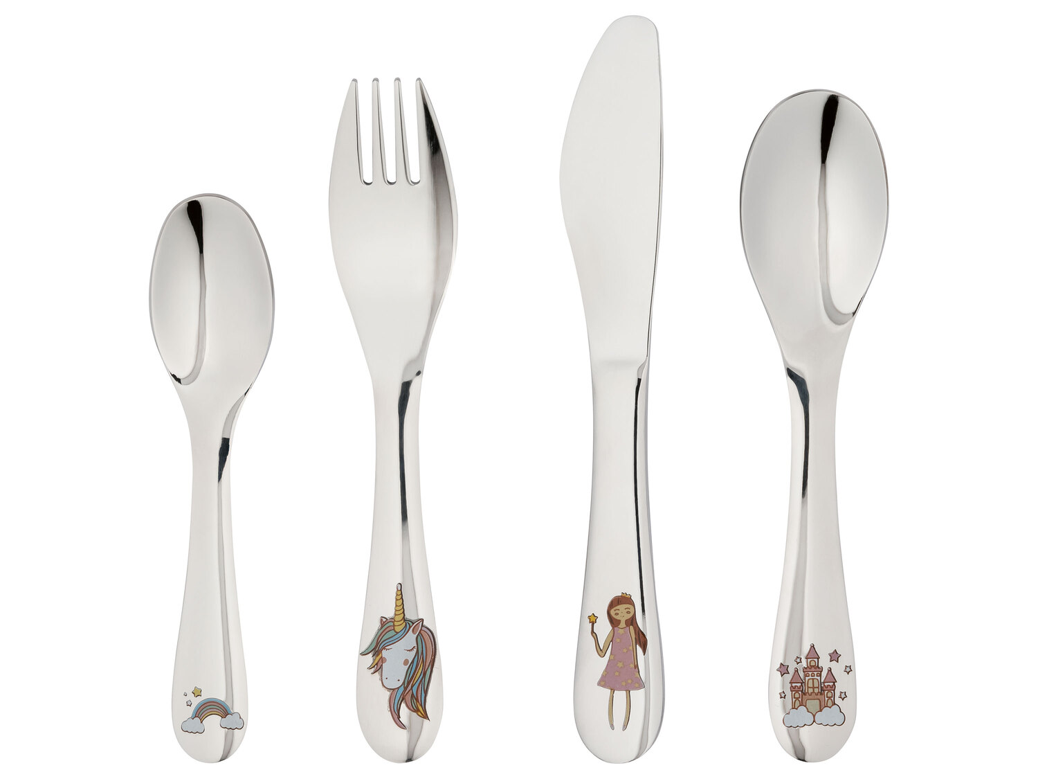 Couverts pour enfant , le prix 4.99 €
- Set de 4
- 3 modèles au choix
Caractéristiques
- ...