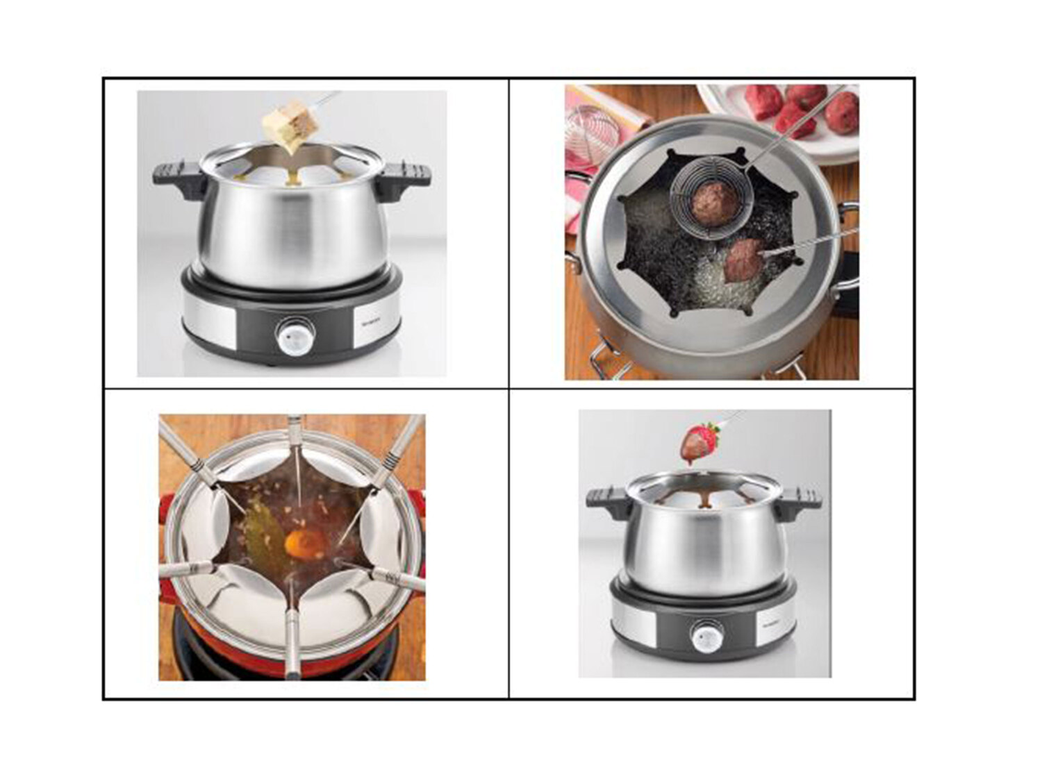 Service à fondue électrique , le prix 23.99 €
- Pour les fondues au fromage, ...