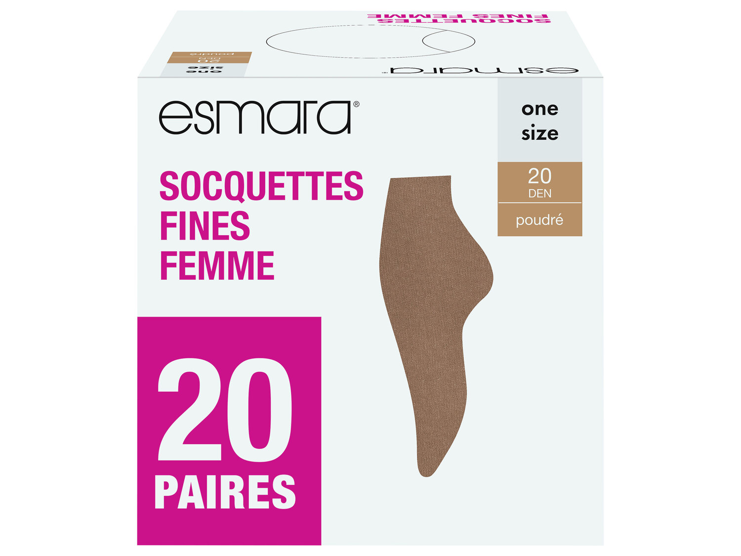 Socquettes fines femme , le prix 5.99 €
- Taille unique.
- Ex. 100 % polyamide
- ...