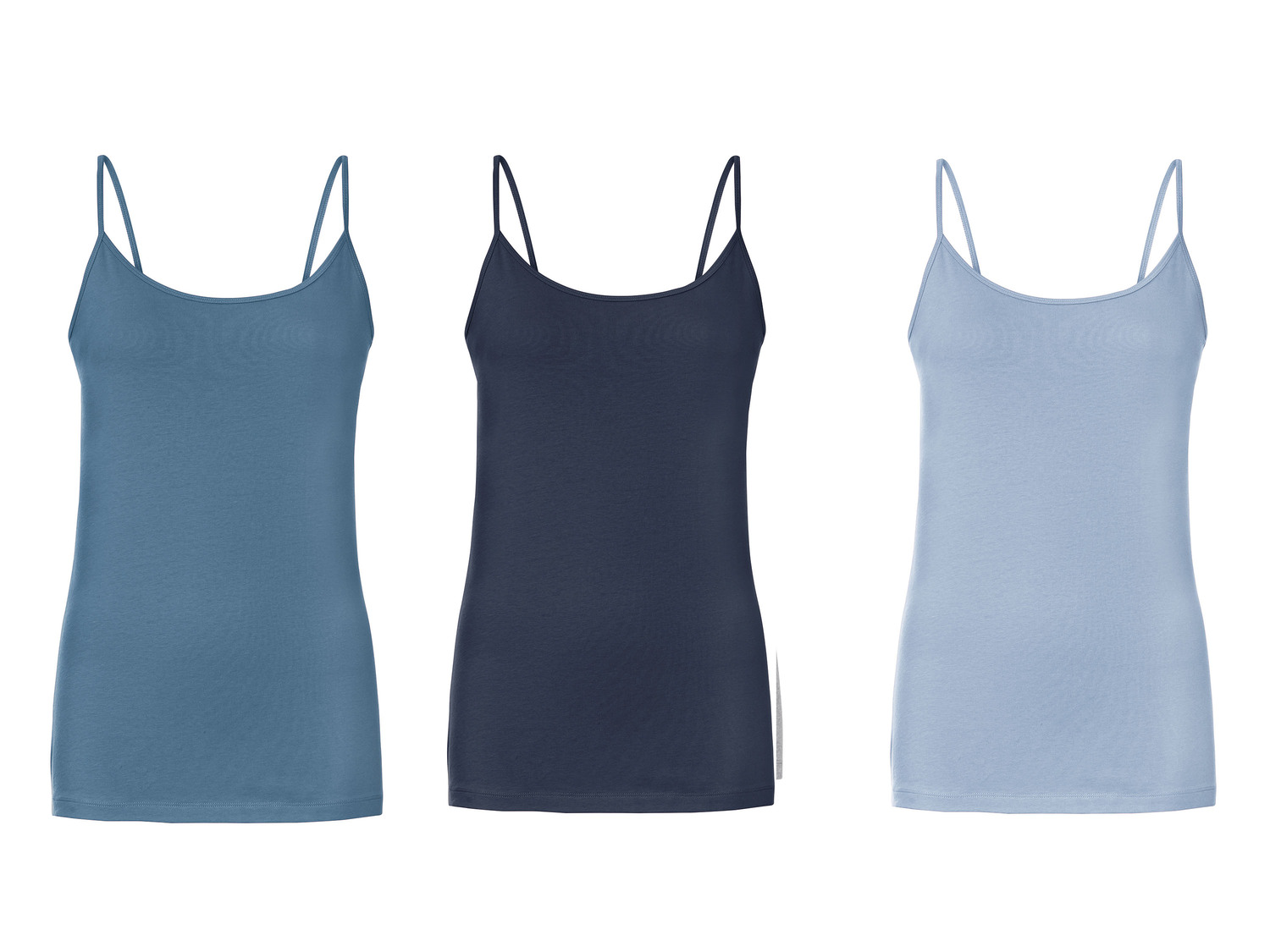 Débardeurs à fines bretelles femme , le prix 7.99 €
- Du S au XL selon modèle.
- ...