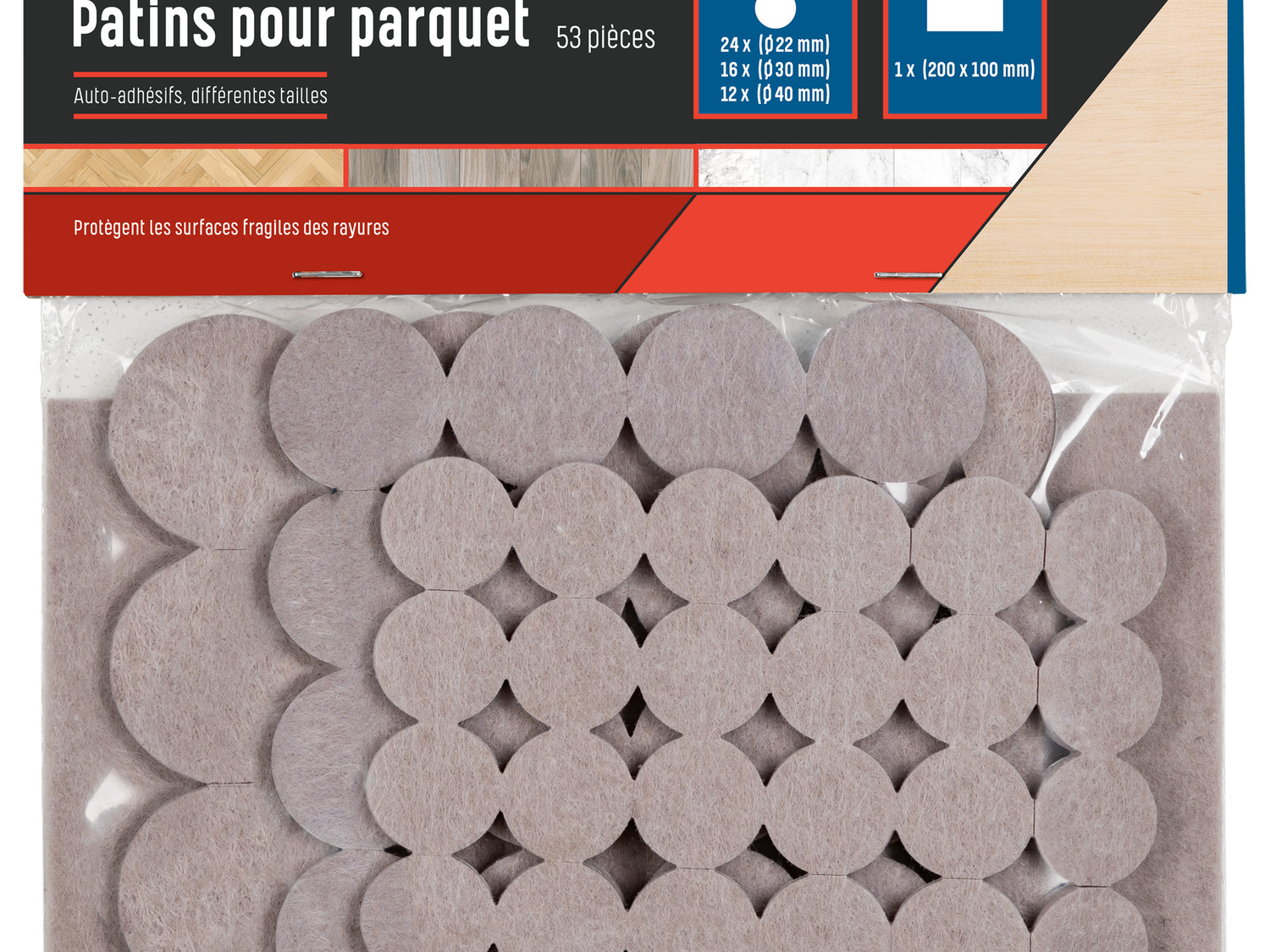 Patins de protection , le prix 1.49 €
- Au choix : PATINS EN FEUTRE, ...