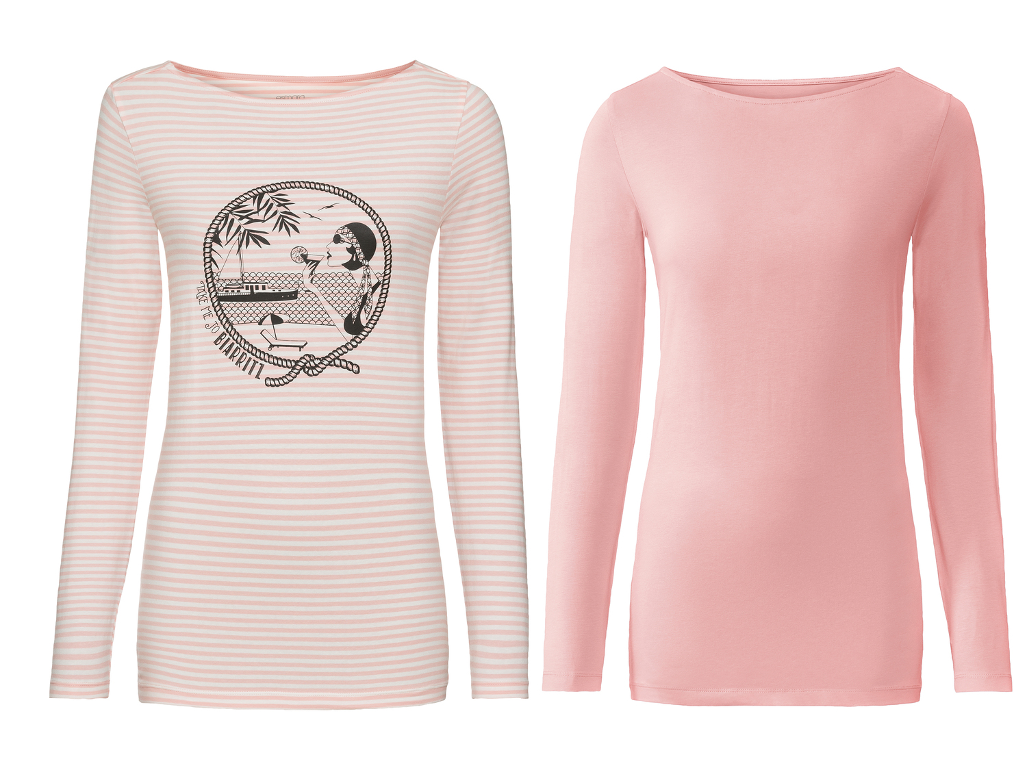 T-shirts à manches longues , le prix 7.99 €
- Lot de 2
- Du S au XL ...