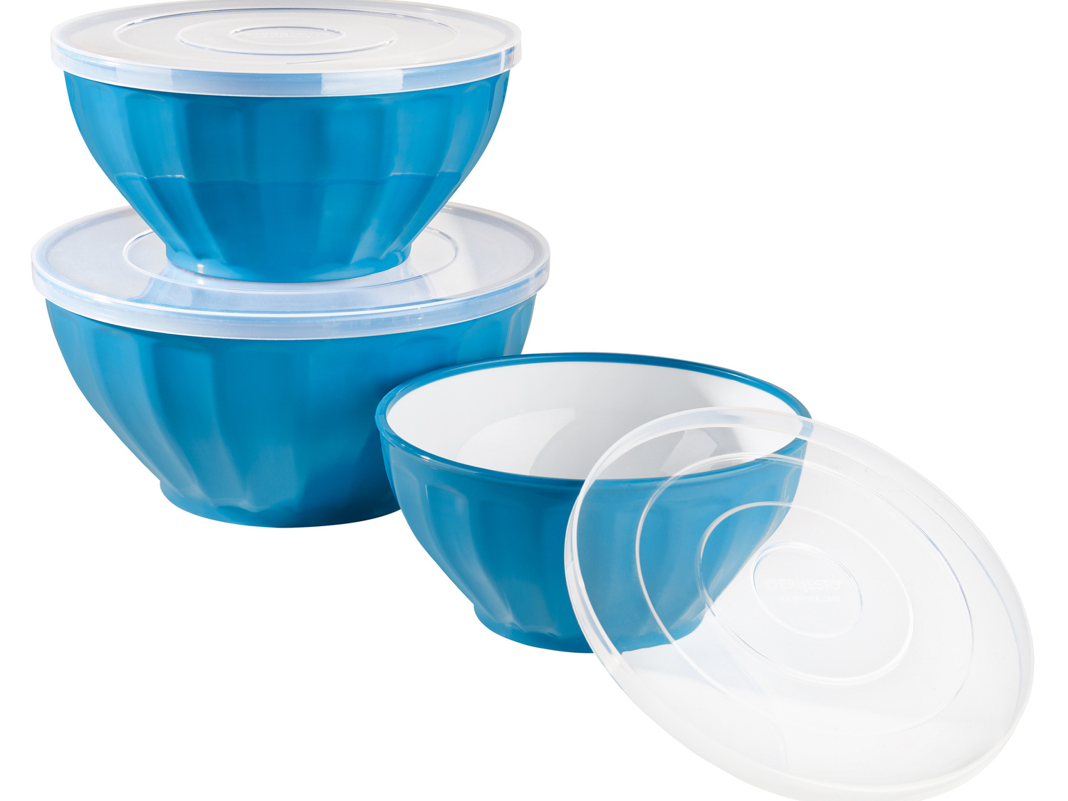 Saladiers avec couvercles , le prix 7.99 €
- Empilables
- Set de 3 : ...