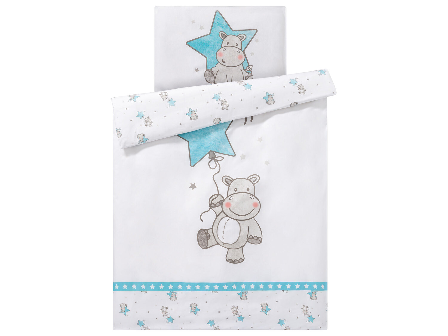 Parure de lit coton bio bébé , le prix 7.99 €
- Dimensions : 40 x 60 cm / ...