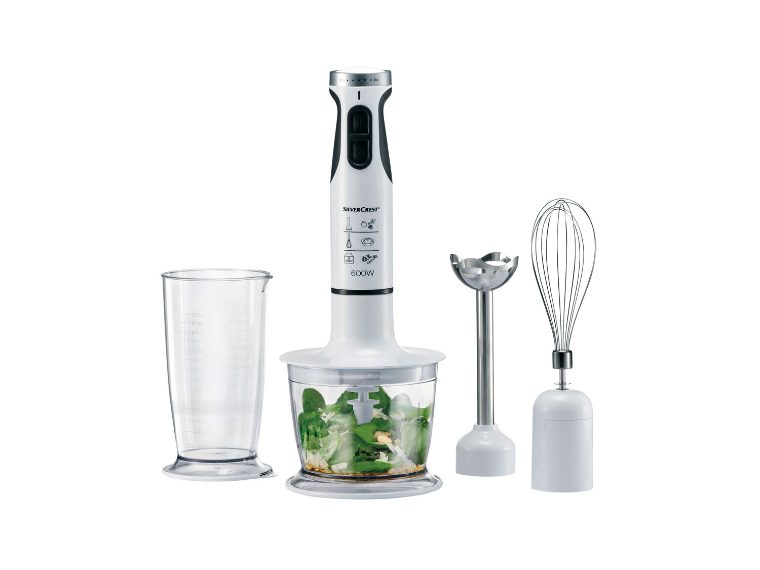 Mixeur plongeant , le prix 19.99 €
- Env. 600 W
- 3 en 1 : pour mélanger, ...