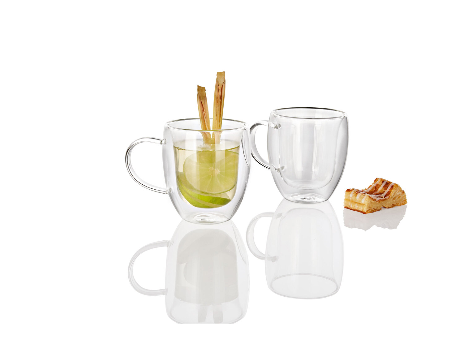 Verres à double paroi , le prix 6.99 €
- Au choix :
- Pour latte macchiato, ...