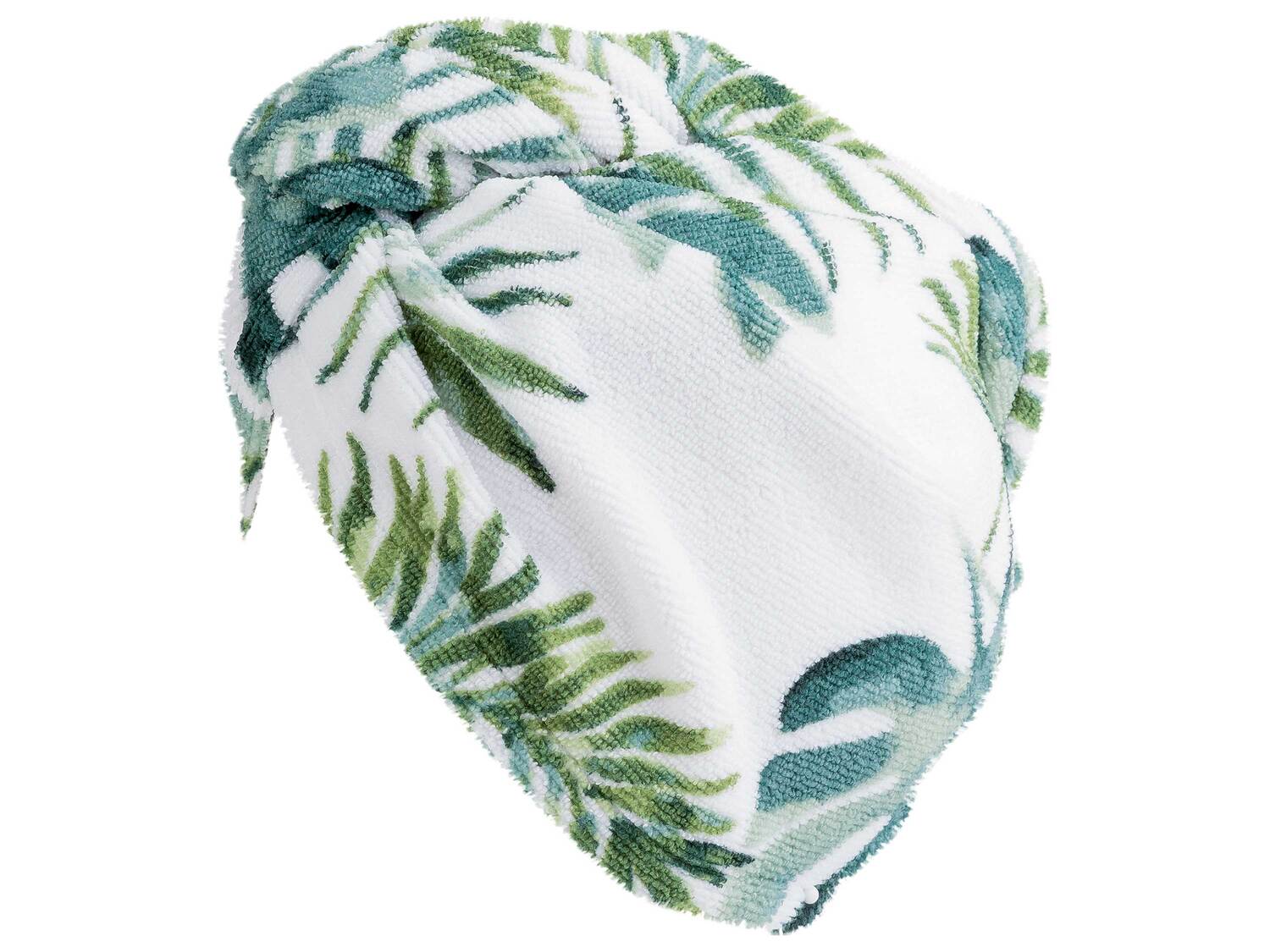 Serviette turban avec bouton , le prix 1.99 €
- Ex. 90 % polyester et ...