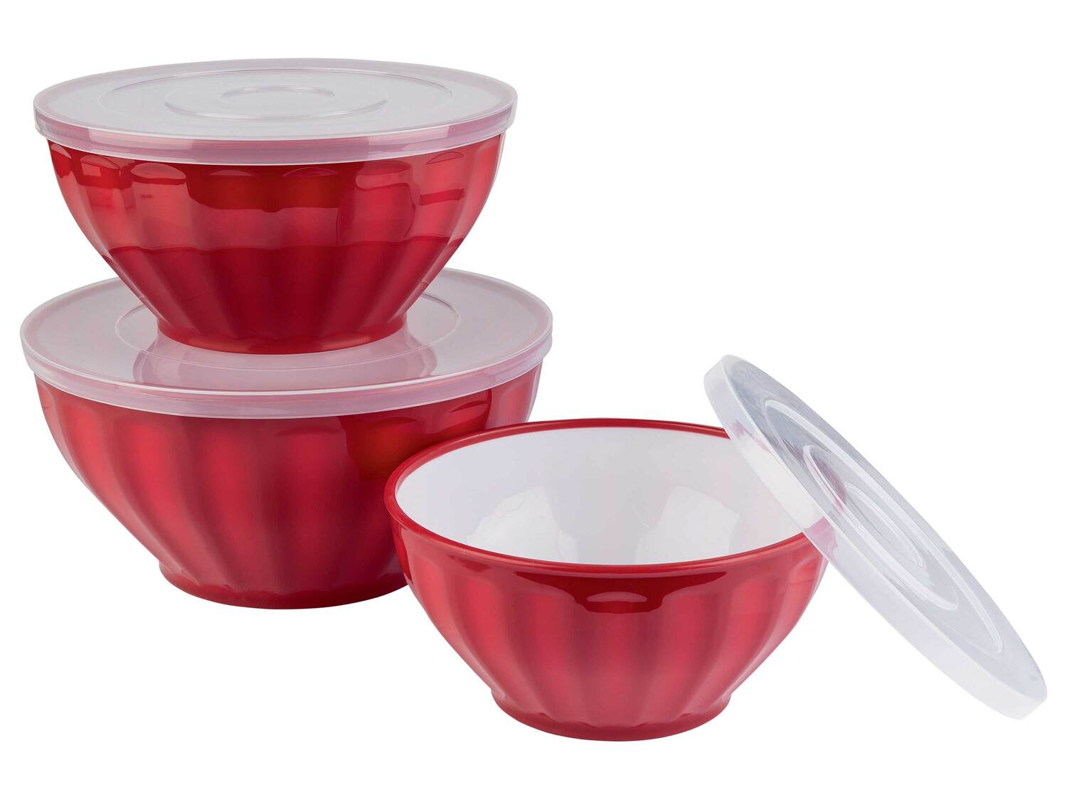 Saladiers avec couvercles , le prix 6.99 €
- Set de 3
- Couvercles inclus
- ...