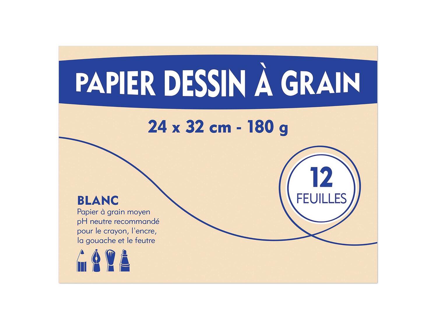 Papier millimétré calque ou à dessin , le prix 0.89 €
- Lot de 12 feuilles
