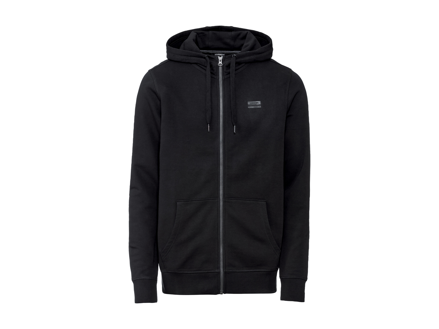 Sweat zippé Livergy, le prix 9.59 € 
- Du S au XL selon modèle
- Ex. 80 % ...
