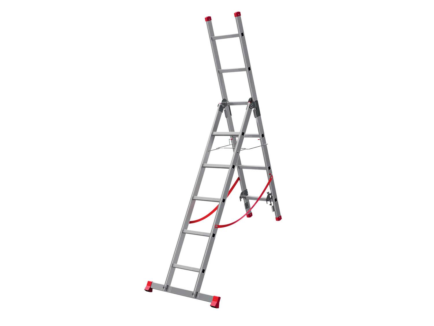 Échelle multifonction en aluminium , le prix 44.99 €
- 4 en 1 : escabeau, échelle ...