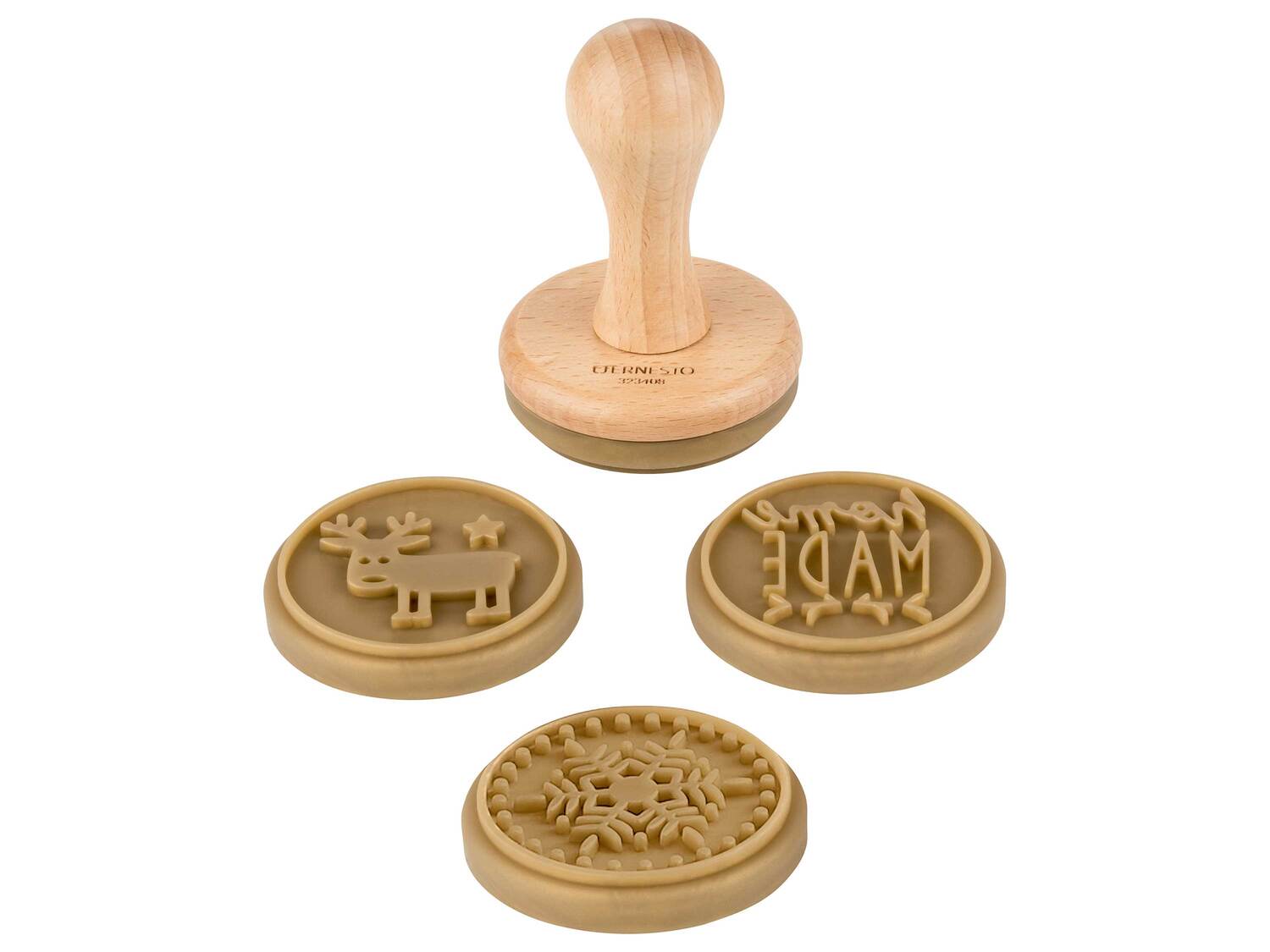Emporte-pièce ou tampon à biscuits , le prix 2.99 €
- Au choix : Set d'emporte-pièces, ...