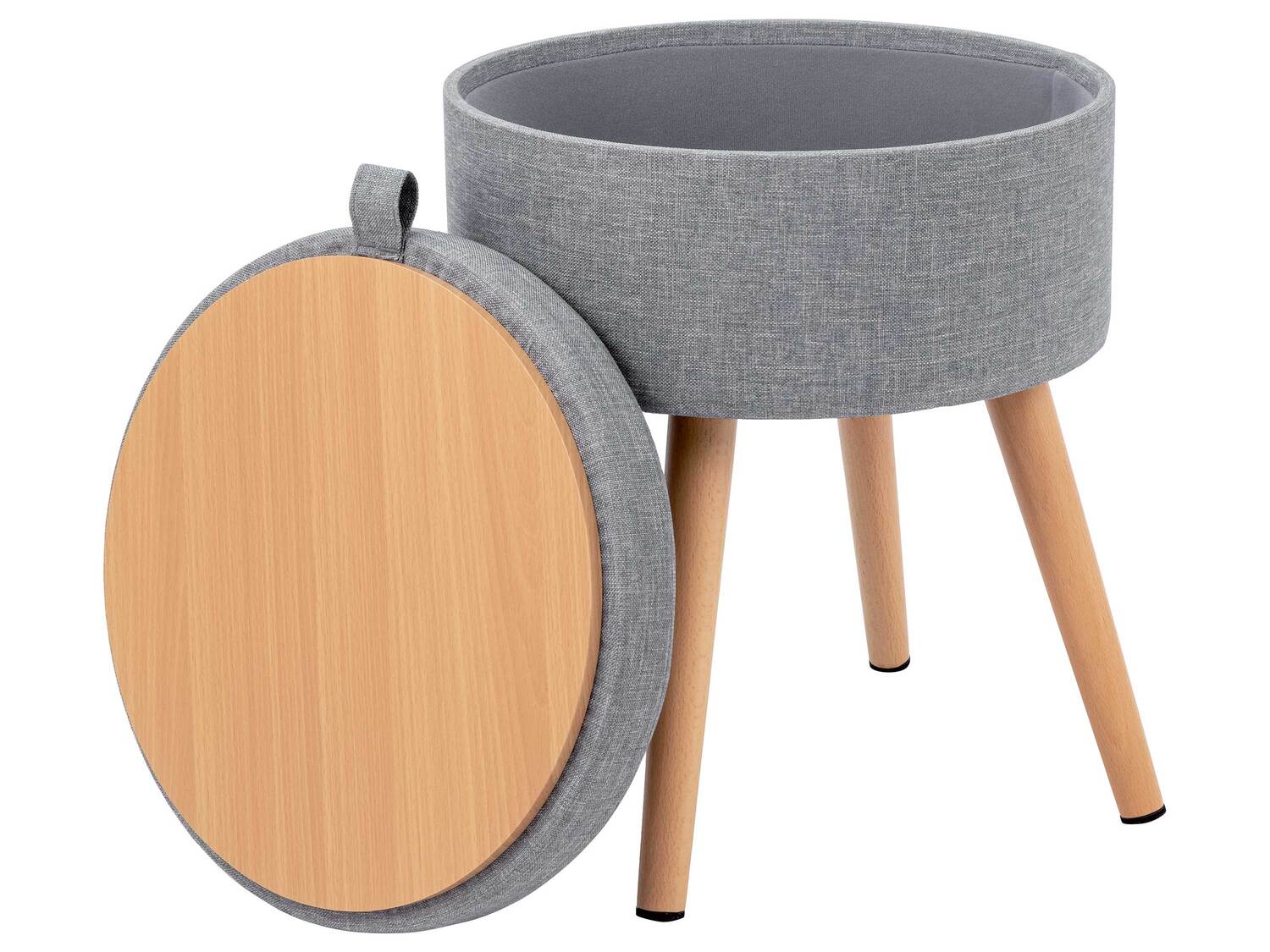 Tabouret avec rangement , le prix 19.99 €
- Env. 36 x 45 cm (Ø x h)
- 110 ...