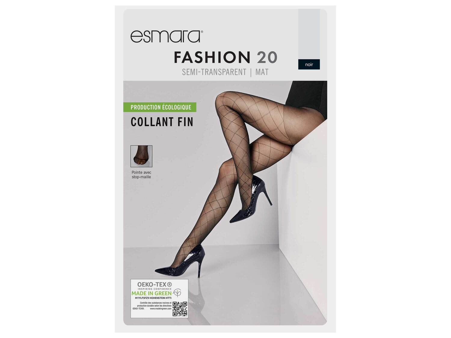 Collant fin , le prix 2.99 €
- Du M au XL selon modèle
- Ex. 93 % polyamide, ...