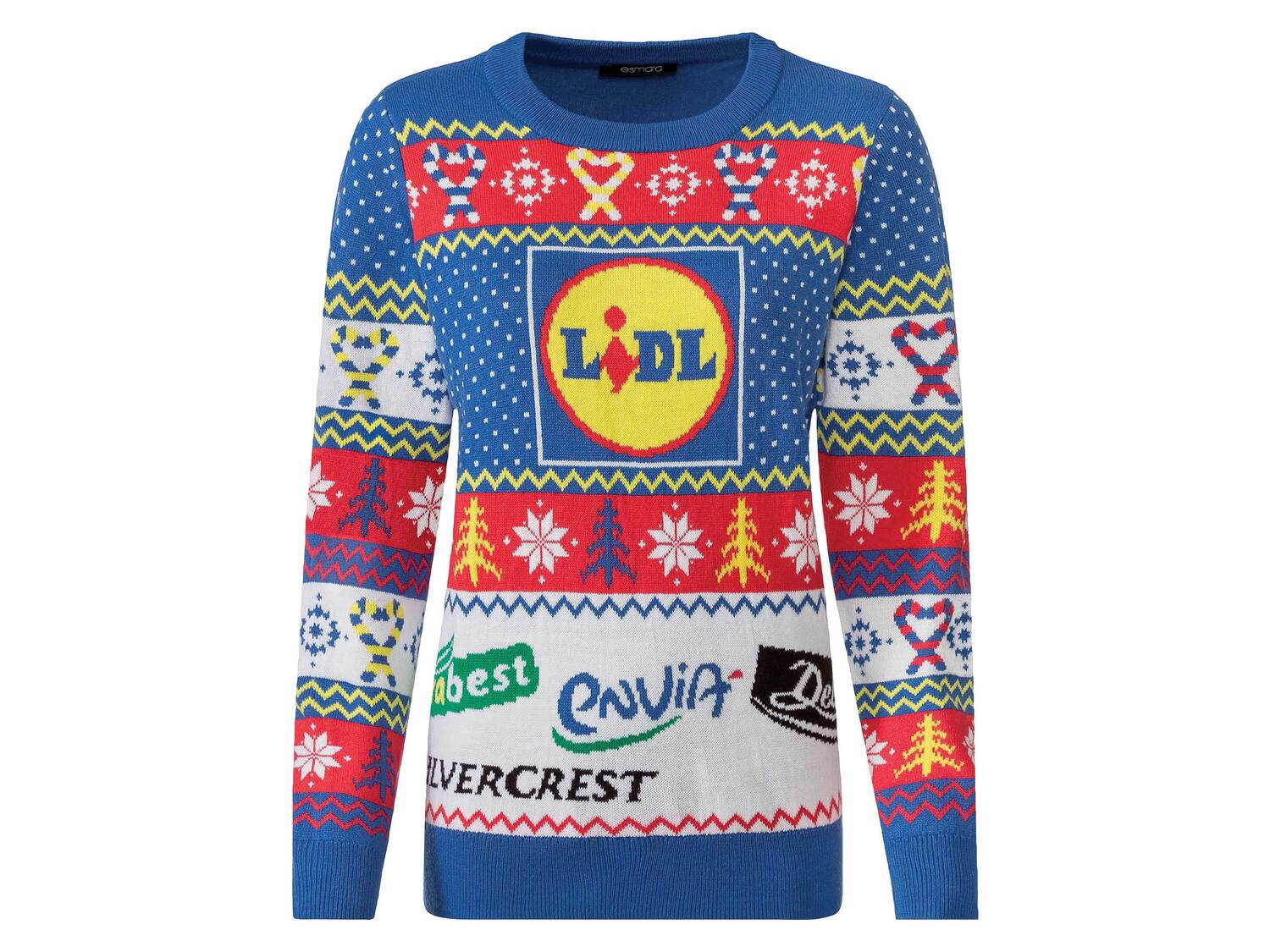 Pull de Noël Lidl femme , le prix 9.99 €
- Du S au XL selon modèle.
- ...